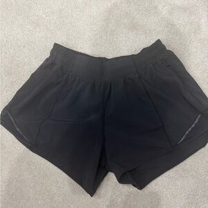 Lululemon Hotty Hot Black Athletic Shorts